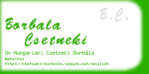 borbala csetneki business card